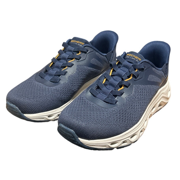 New In Box Skechers Mens 9 Navy Blue Mesh Hands Free Swift Fit Athletic Shoes main image 7